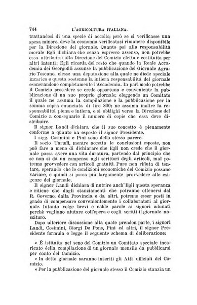 L'agricoltura italiana periodico mensile