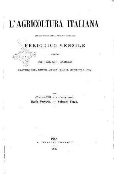 L'agricoltura italiana periodico mensile