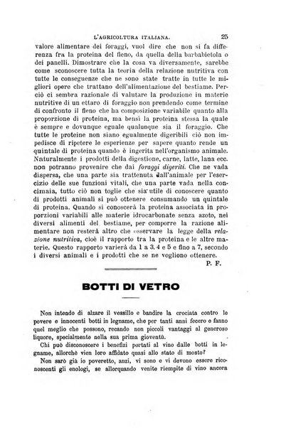 L'agricoltura italiana periodico mensile