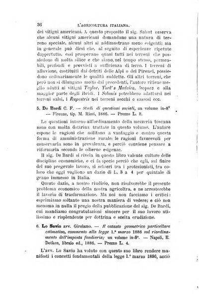 L'agricoltura italiana periodico mensile