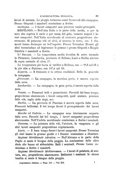 L'agricoltura italiana periodico mensile