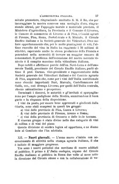 L'agricoltura italiana periodico mensile