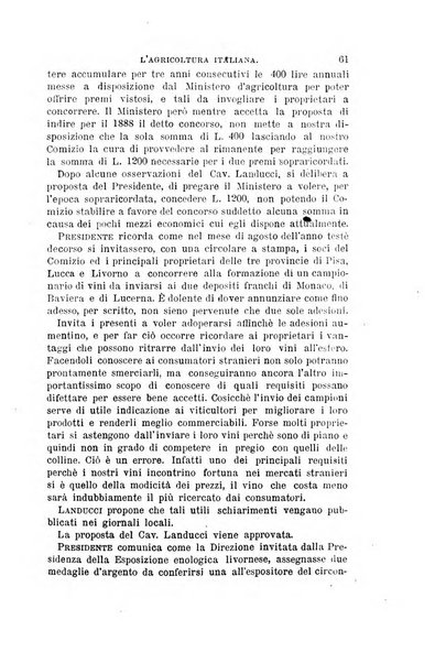 L'agricoltura italiana periodico mensile