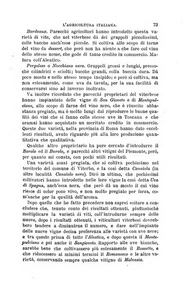 L'agricoltura italiana periodico mensile