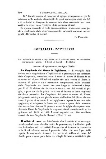 L'agricoltura italiana periodico mensile