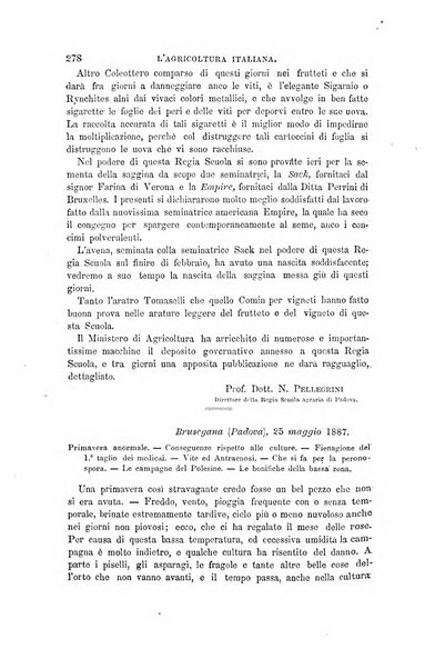 L'agricoltura italiana periodico mensile