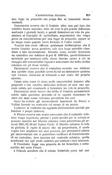 L'agricoltura italiana periodico mensile