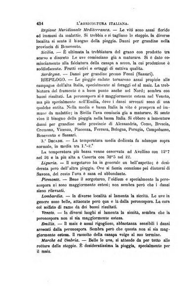 L'agricoltura italiana periodico mensile