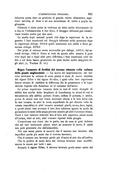 L'agricoltura italiana periodico mensile