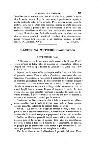 L'agricoltura italiana periodico mensile