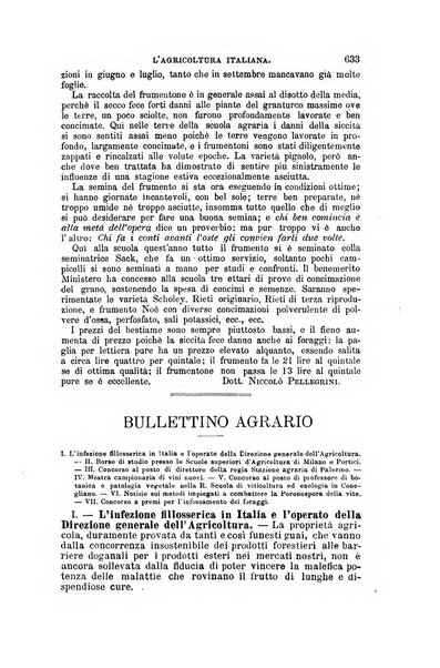 L'agricoltura italiana periodico mensile