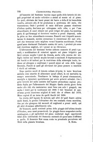 L'agricoltura italiana periodico mensile