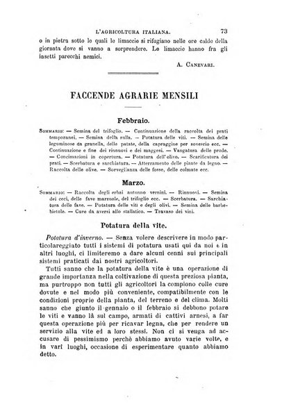 L'agricoltura italiana periodico mensile