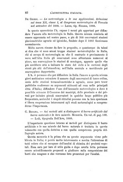 L'agricoltura italiana periodico mensile