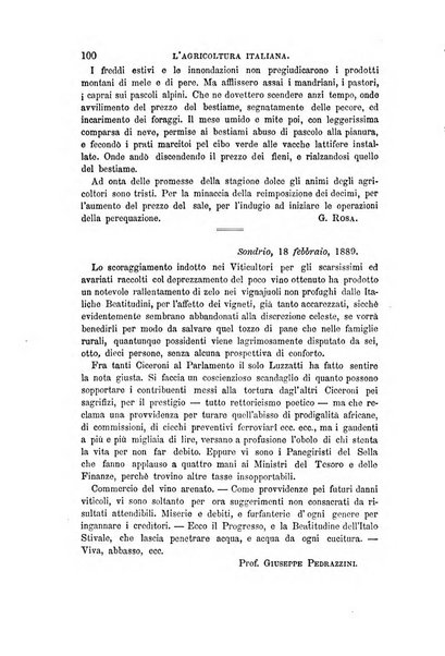 L'agricoltura italiana periodico mensile