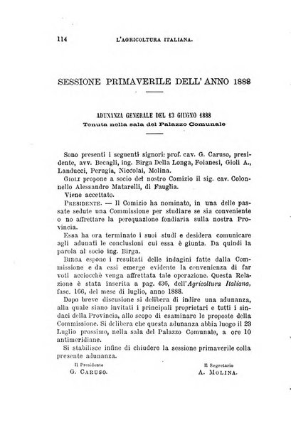 L'agricoltura italiana periodico mensile