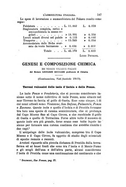 L'agricoltura italiana periodico mensile