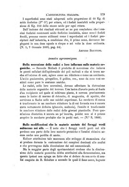 L'agricoltura italiana periodico mensile