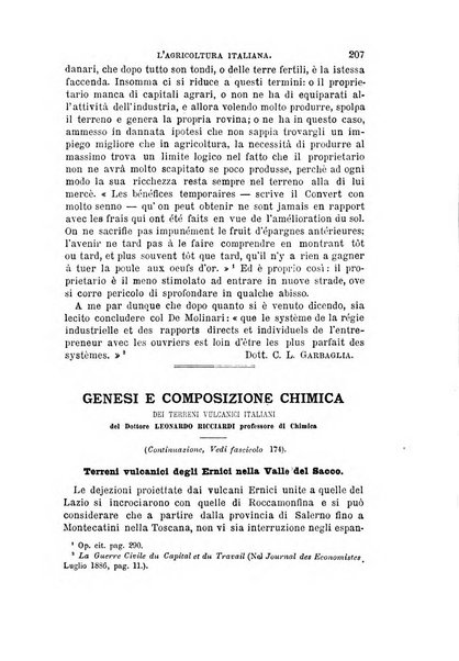 L'agricoltura italiana periodico mensile