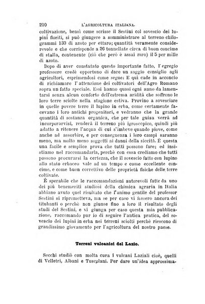 L'agricoltura italiana periodico mensile