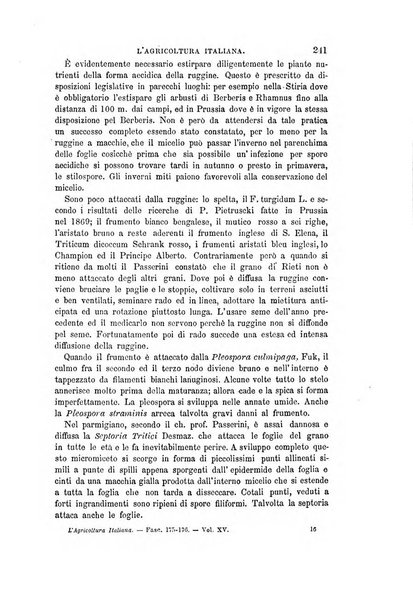 L'agricoltura italiana periodico mensile