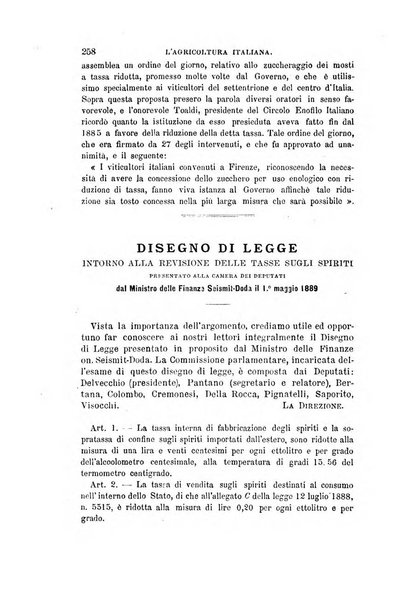 L'agricoltura italiana periodico mensile