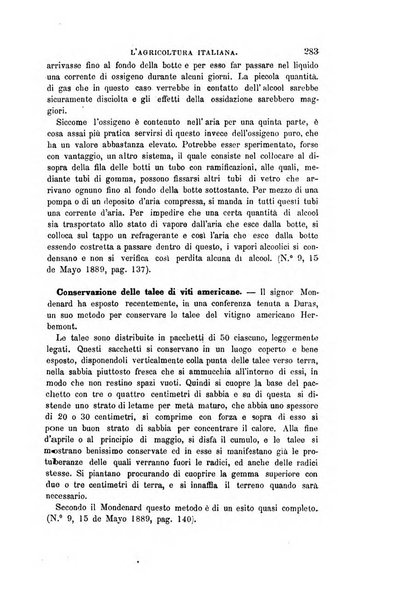 L'agricoltura italiana periodico mensile