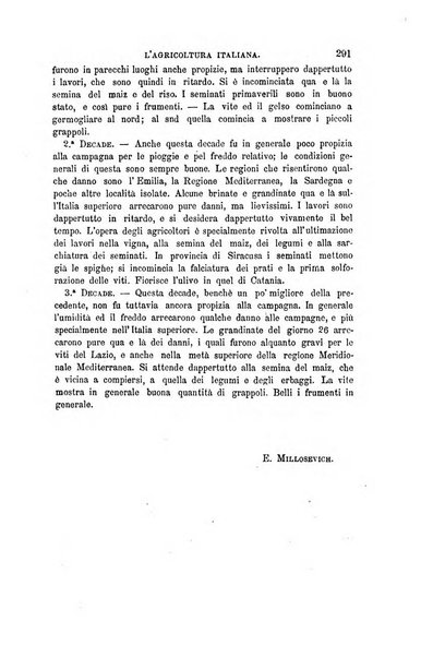 L'agricoltura italiana periodico mensile