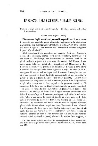 L'agricoltura italiana periodico mensile