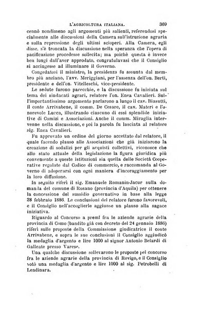 L'agricoltura italiana periodico mensile