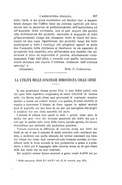 L'agricoltura italiana periodico mensile