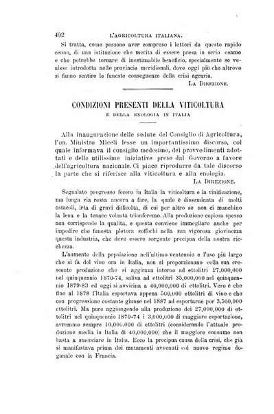 L'agricoltura italiana periodico mensile