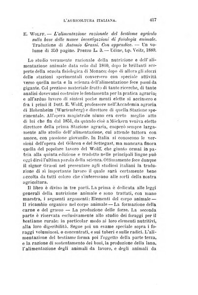 L'agricoltura italiana periodico mensile