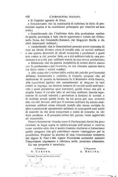 L'agricoltura italiana periodico mensile