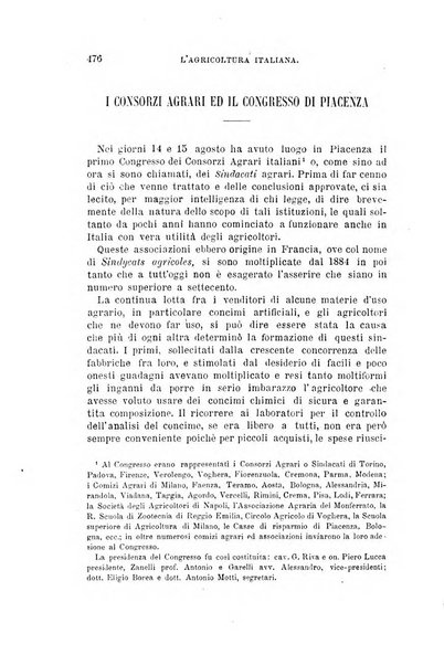 L'agricoltura italiana periodico mensile