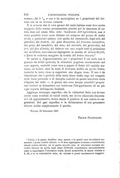 L'agricoltura italiana periodico mensile