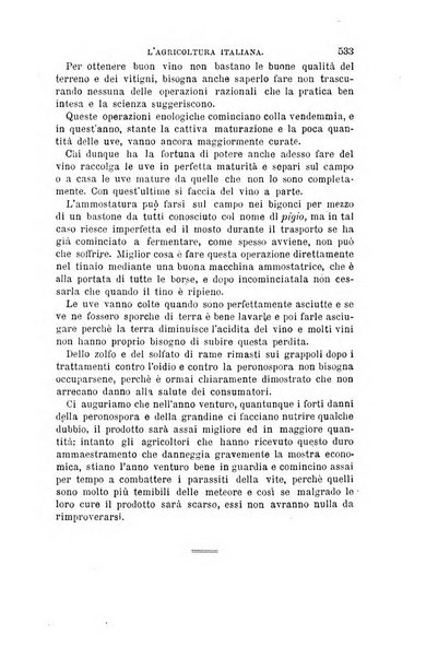 L'agricoltura italiana periodico mensile