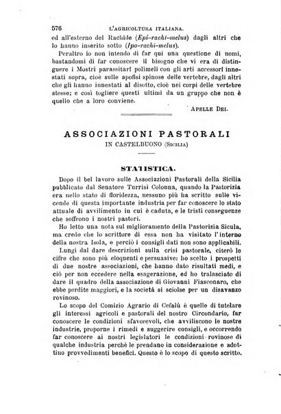 L'agricoltura italiana periodico mensile