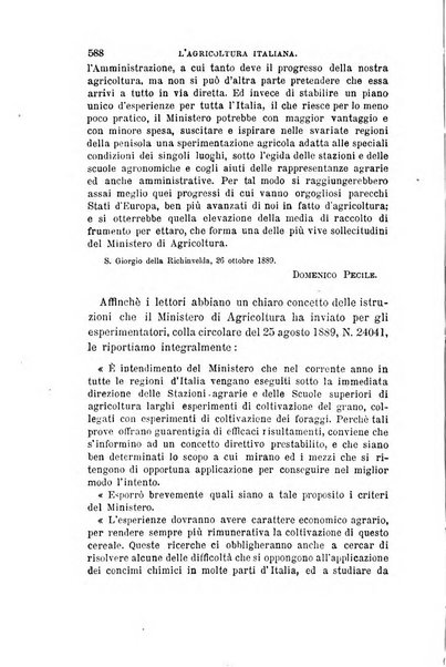 L'agricoltura italiana periodico mensile