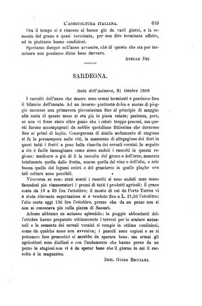 L'agricoltura italiana periodico mensile