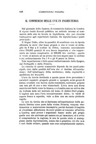 L'agricoltura italiana periodico mensile