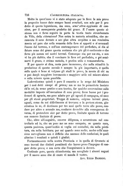 L'agricoltura italiana periodico mensile