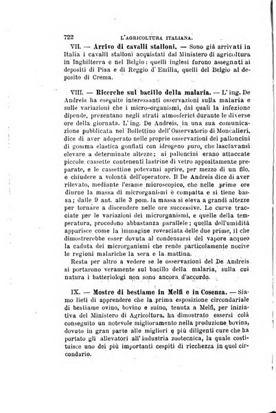 L'agricoltura italiana periodico mensile