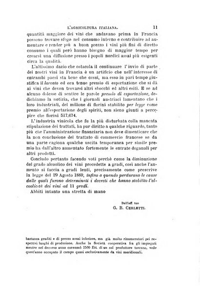 L'agricoltura italiana periodico mensile