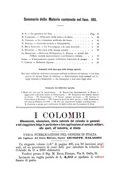 L'agricoltura italiana periodico mensile