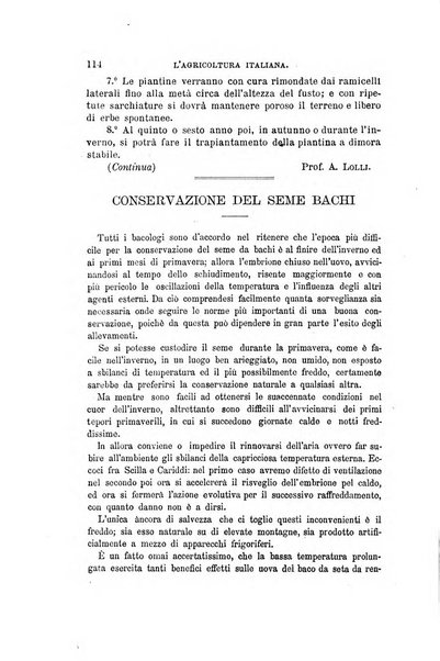 L'agricoltura italiana periodico mensile