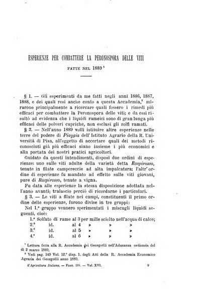 L'agricoltura italiana periodico mensile