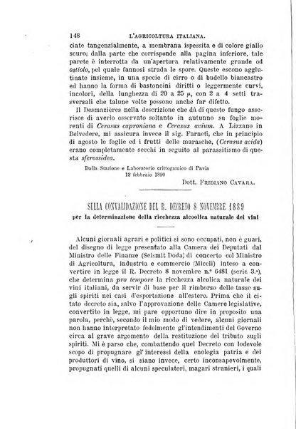 L'agricoltura italiana periodico mensile