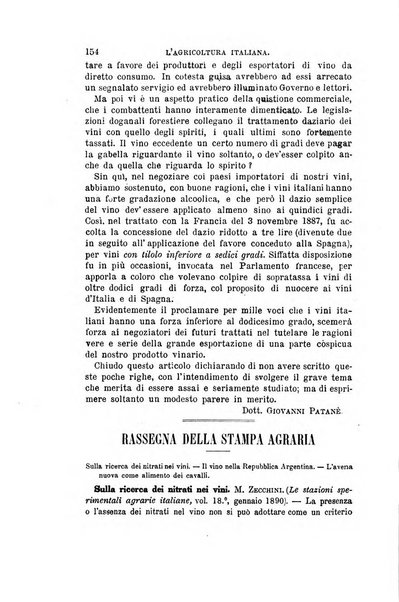 L'agricoltura italiana periodico mensile