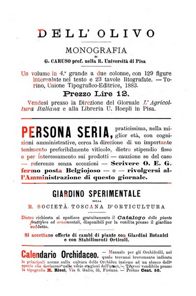 L'agricoltura italiana periodico mensile